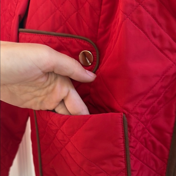 Charter Club Red Utility Jacket with Structured Silhouette - Picture 4 of 4